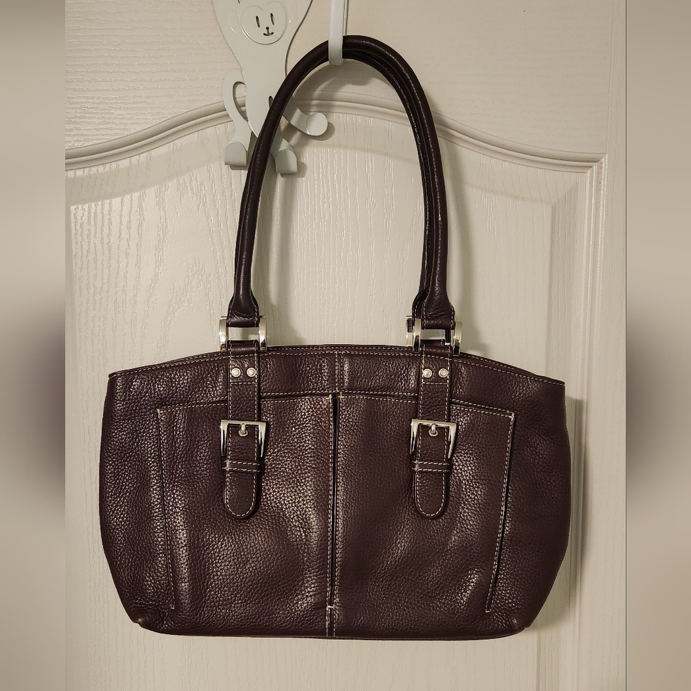 Tignanello brown leather purse , hand bag / shoulder bag